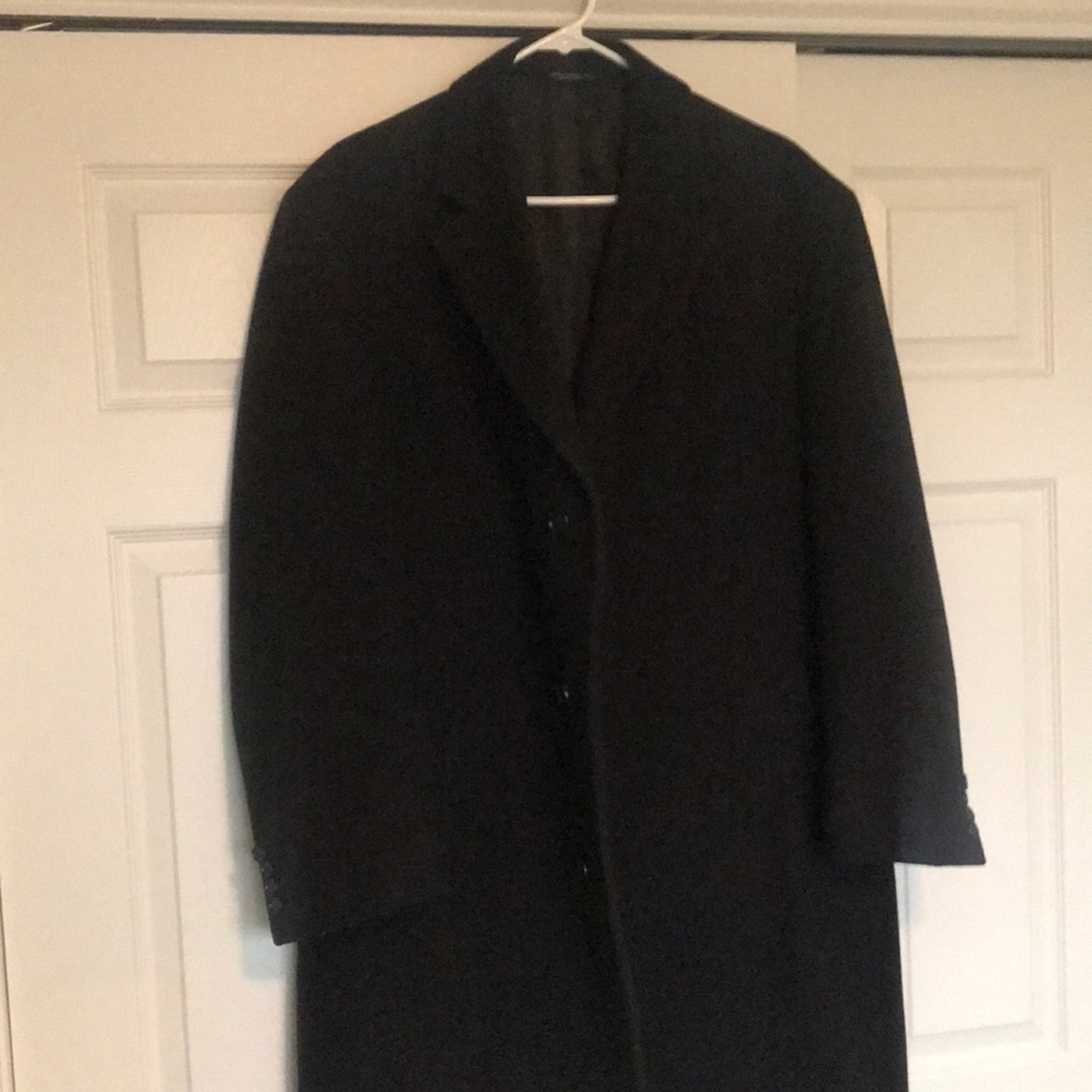 Jos A Bank Mens Overcoat Long 40s